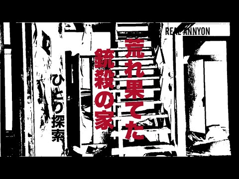 【夜の廃墟探索】荒れ果てた銃殺の家　ひとり探索