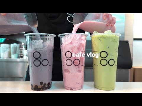 Sub)🧋다들 한번씩은 카페알바하면서 음료 쏟잖아요?😭 ,음료제조영상,카페브이로그,밀크티카페,최블리,ASMR