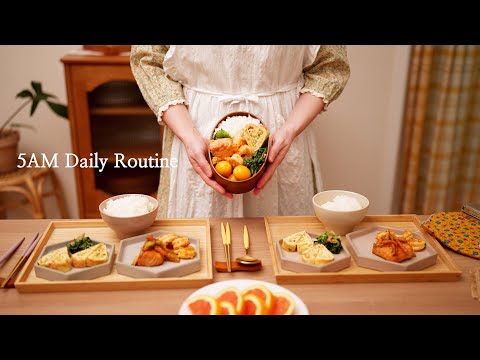 새벽 5시에 시작되는 부지런한 일상 / 루시 미용, 남편도시락, 전복죽, 닭오븐구이, 가리비찜, 집밥