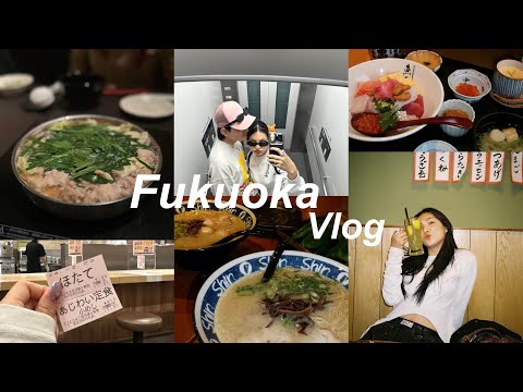 【vlog】食い倒れ旅!大好きな福岡2泊3日の国内旅行🍜