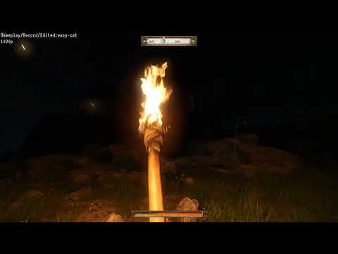 【ASMR】野営地から城壁内へ|足音 金属鎧 松明|夜 晴れ|ゲーム環境音 BGMなし【KCD】