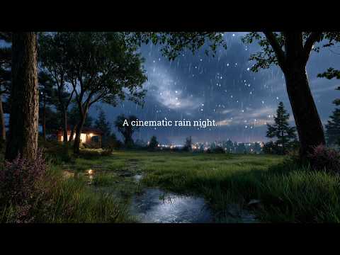 Twilight Rain 🌙 Cozy Evening Ambience with Gentle Rain Sounds | 비오는 저녁 감성 힐링영상